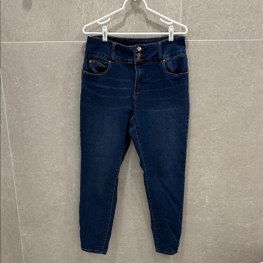Tahari High Rise Dark Blue Women's Jeans